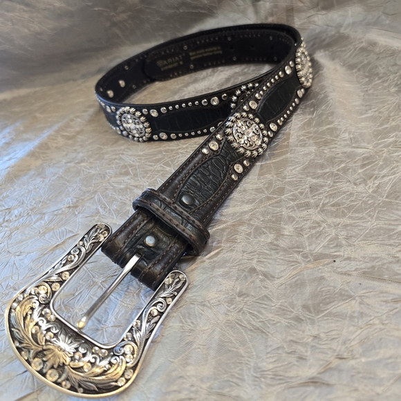 Ariat Accessories - Ariat Leather Belt with Silver Buckle